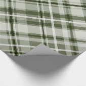 männliches kariertes der grünen weißen Jade Geschenkpapier (Ecke)