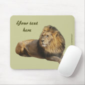 Männliches Löwen-Mauspad Mousepad (Mit Mouse)