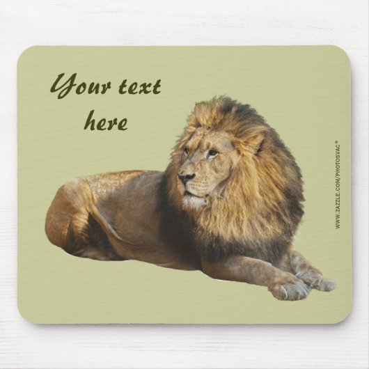 Männliches Löwen-Mauspad Mousepad (Vorne)