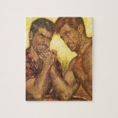 Männliches Mann-Arm-Wringen Puzzle (Vertikal)