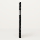 Männliches Minimalistisches schwarzes ledernes mit Case-Mate iPhone Hülle (Hinten/Rechts)