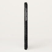 Männliches Minimalistisches schwarzes ledernes mit Case-Mate iPhone Hülle (Hinten/Links)