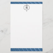 Männliches mit Monogramm Seebriefpapier Briefpapier (Vorderseite)