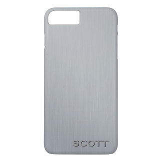 Männliches mit Monogramm Silber gebürstete Case-Mate iPhone Hülle