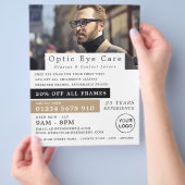 Männliches Model, Augenoptiker, Technischer Prakti Flyer (Hand)