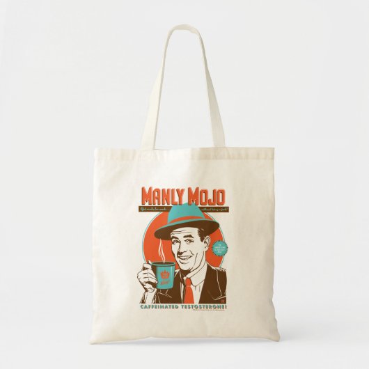 Männliches Mojo Kaffee Tragetasche (Vorne)