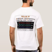 Männliches MSAR-W T-Shirt-Weiß T-Shirt (Rückseite)