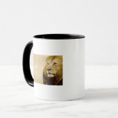 Männliches Porträt des Löwes (Panthera Löwe), Tasse (Vorderseite Links)