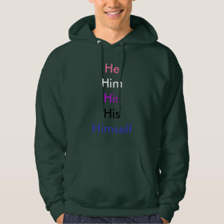 Männliches Pronomen Genderfluid Hoodie