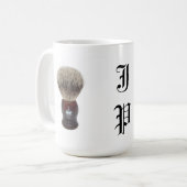 MÄNNLICHES QUADRATISCHES MONOGRAMED, DAS TASSE (Vorderseite Links)