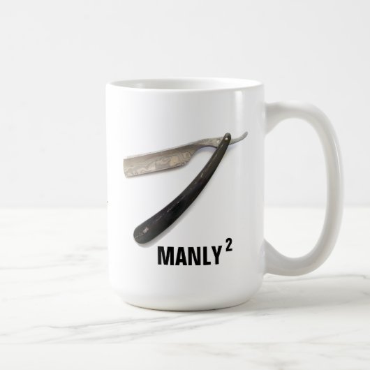 MÄNNLICHES QUADRATISCHES MONOGRAMED, DAS TASSE (Rechts)