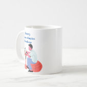 Männliches Reich Kaffeetasse (Vorderseite Links)