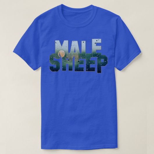Männliches Schaf T-Shirt (Design vorne)