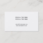 Männliches Schwarzes mit schwarzem grauem Granit Visitenkarte (Rückseite)