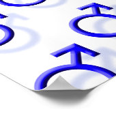 Männliches Sexsymbol Poster (Ecke)