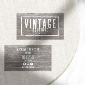 Männliches Vintage-Boutique-Robust-Apparel-Logo Visitenkarte