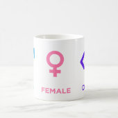 Männliches Weibliches Coder-Symbol Lustiges Progra Kaffeetasse (Mittel)