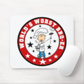 Männliches Welt-Schlechtestes-BBQ-Mauspad Mousepad (Mit Mouse)