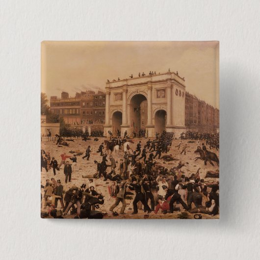 Männlichkeits-Stimmrecht-Aufstände in Hyde Park, Button (Vorderseite)