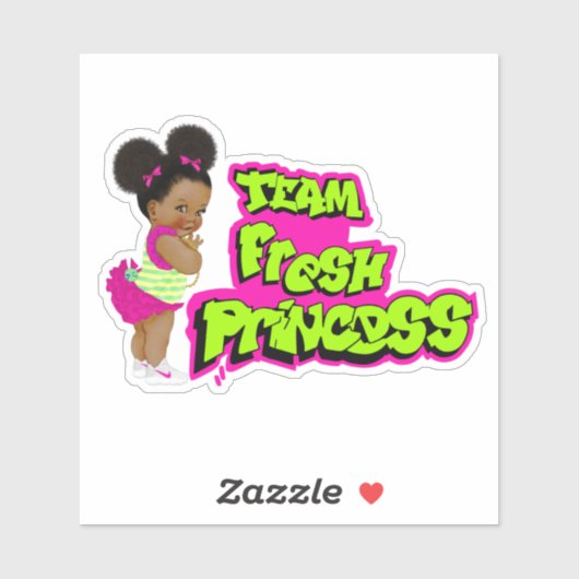 Mannschaft frischer Prinzessin Aufkleber (Blatt)