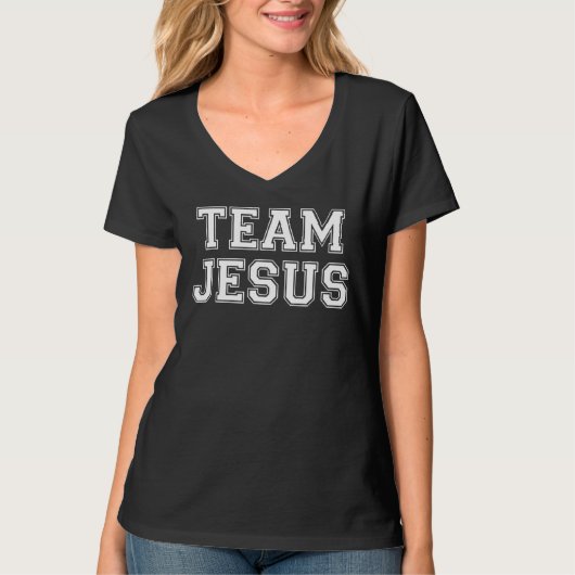 Mannschaft Jesus Männer Frauen Kinder Spaß Christl T-Shirt (Vorderseite)