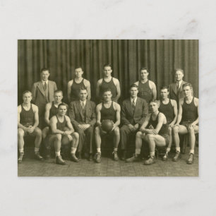 Mannschaft von 1919 Basketball Postkarte