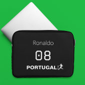 Mannschafts-Trikot Name Nummer Fußball Laptopschutzhülle