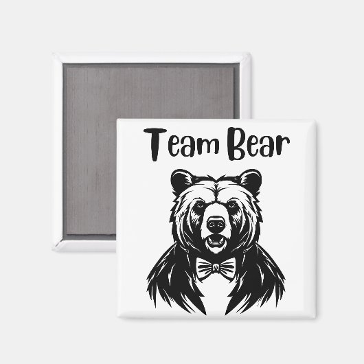 Mannschaftsbär Magnet (Vorderseite/Rückseite)