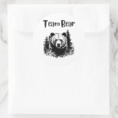 Mannschaftsbär Runder Aufkleber (Tasche)