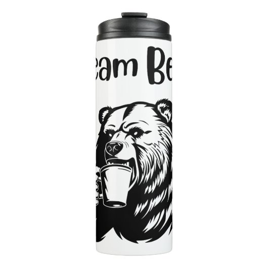 Mannschaftsbär Thermosbecher (Vorderseite)