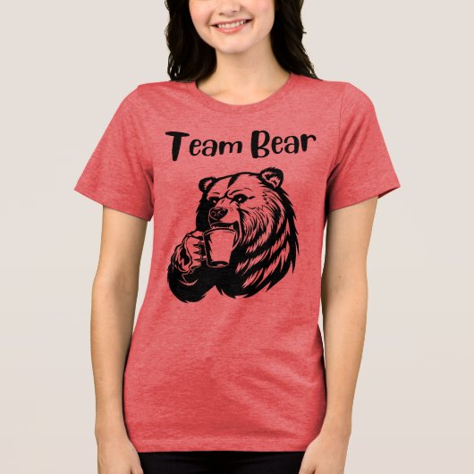 Mannschaftsbär Tri-Blend Shirt (Vorderseite)
