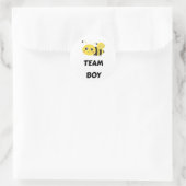 Mannschaftsjunge Geschlecht bei der Abstimmung off Runder Aufkleber (Tasche)