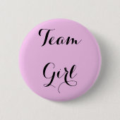 Mannschaftsmädchen Geschlecht enthüllt Party-Taste Button (Vorderseite)