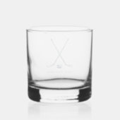 Mannschaftsname Eishockey Personalisiert geben Whiskyglas (Rückseite)