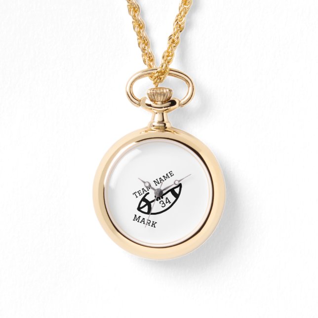 Mannschaftsname hinzufügen Spielername Datum Sport Armbanduhr (Vorderseite)