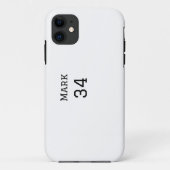 Mannschaftsname hinzufügen Spielername Datum Sport Case-Mate iPhone Hülle (Rückseite)