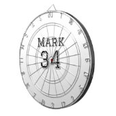 Mannschaftsname hinzufügen Spielername Datum Sport Dartscheibe (Vorderseite rechts)