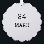 Mannschaftsname hinzufügen Spielername Datum Sport Ornament Karte<br><div class="desc">Gestaltung</div>