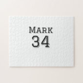 Mannschaftsname hinzufügen Spielername Datum Sport Puzzle (Horizontal)