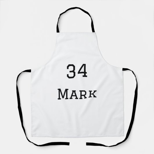 Mannschaftsname hinzufügen Spielername Datum Sport Schürze (Vorderseite)