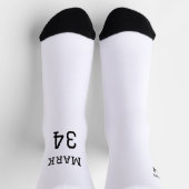 Mannschaftsname hinzufügen Spielername Datum Sport Socken (Oben)