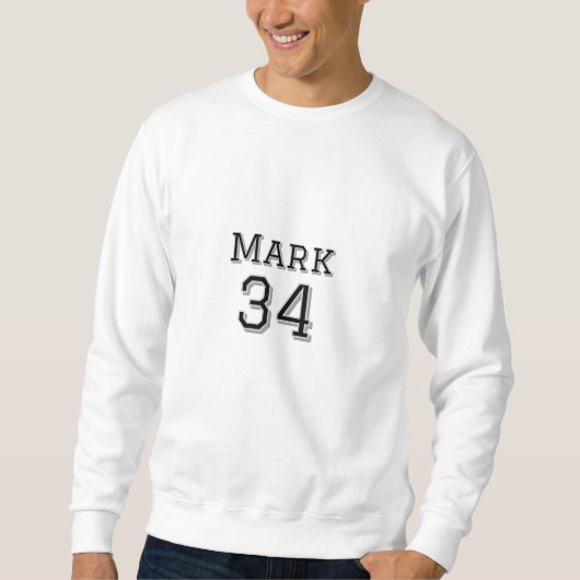 Mannschaftsname hinzufügen Spielername Datum Sport Sweatshirt (Vorderseite)