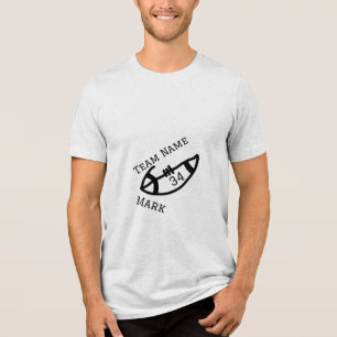 Mannschaftsname hinzufügen Spielername Datum Sport Tri-Blend Shirt