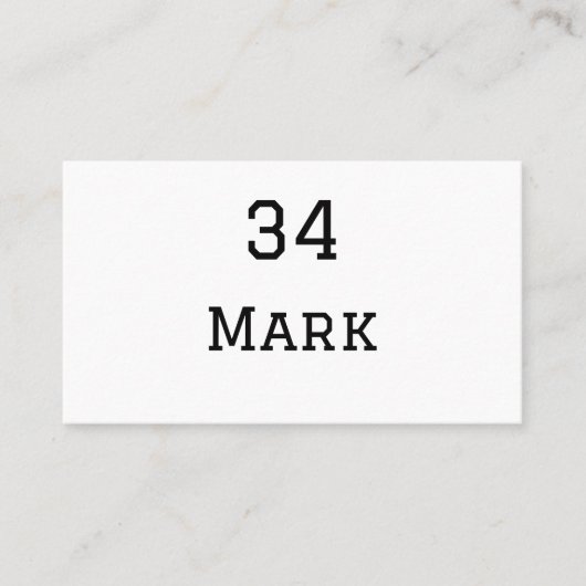 Mannschaftsname hinzufügen Spielername Datum Sport Visitenkarte (Vorderseite)