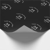Mannschaftsname Spielername Datum Sport Männer Geschenkpapier (Ecke)