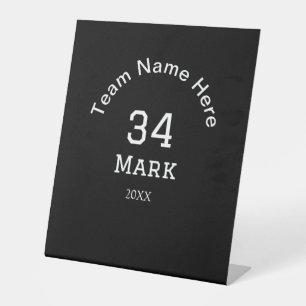 Mannschaftsname Spielername Datum Sport Männer  Sockelschild
