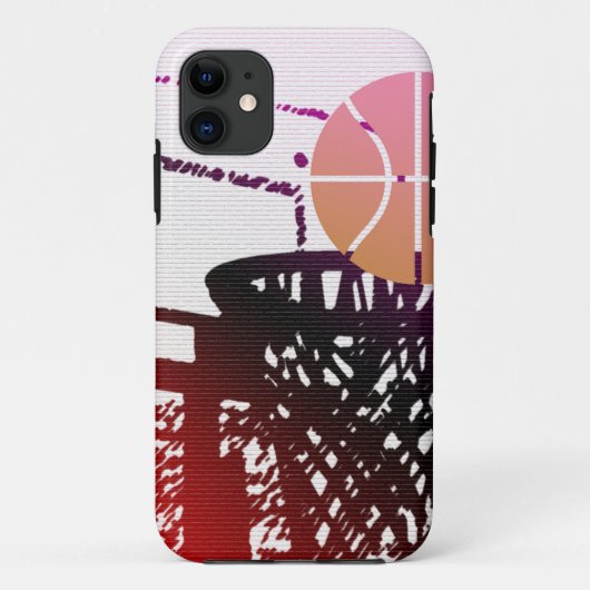 Mannschaftssport-Ball-Basketball-Netz-Zug-Spiel Case-Mate iPhone Hülle (Rückseite)