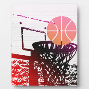 Mannschaftssport-Ball-Basketball-Netz-Zug-Spiel Fotoplatte