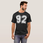 Mannschaftstrikot Nummer 92 T-Shirt (Vorne ganz)