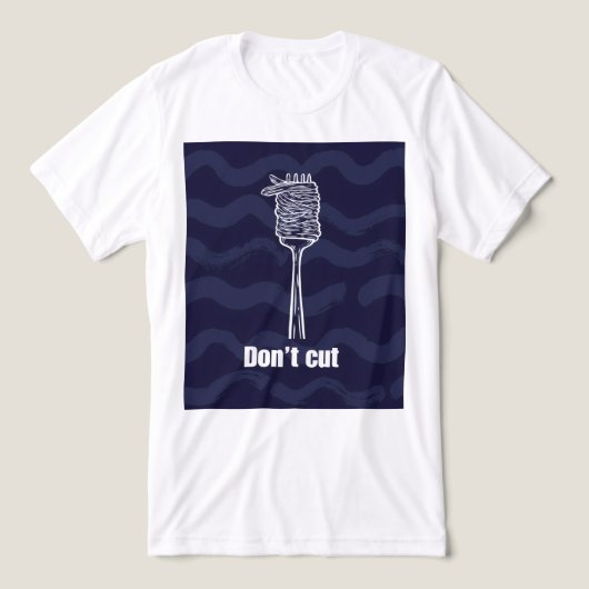 Mannt-T-Shirt - Don't Cut - Italienischer Humor Tri-Blend Shirt (Design Vorderseite)